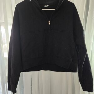 No Boundaries Black Half-Zip Pullover Sweatshirt